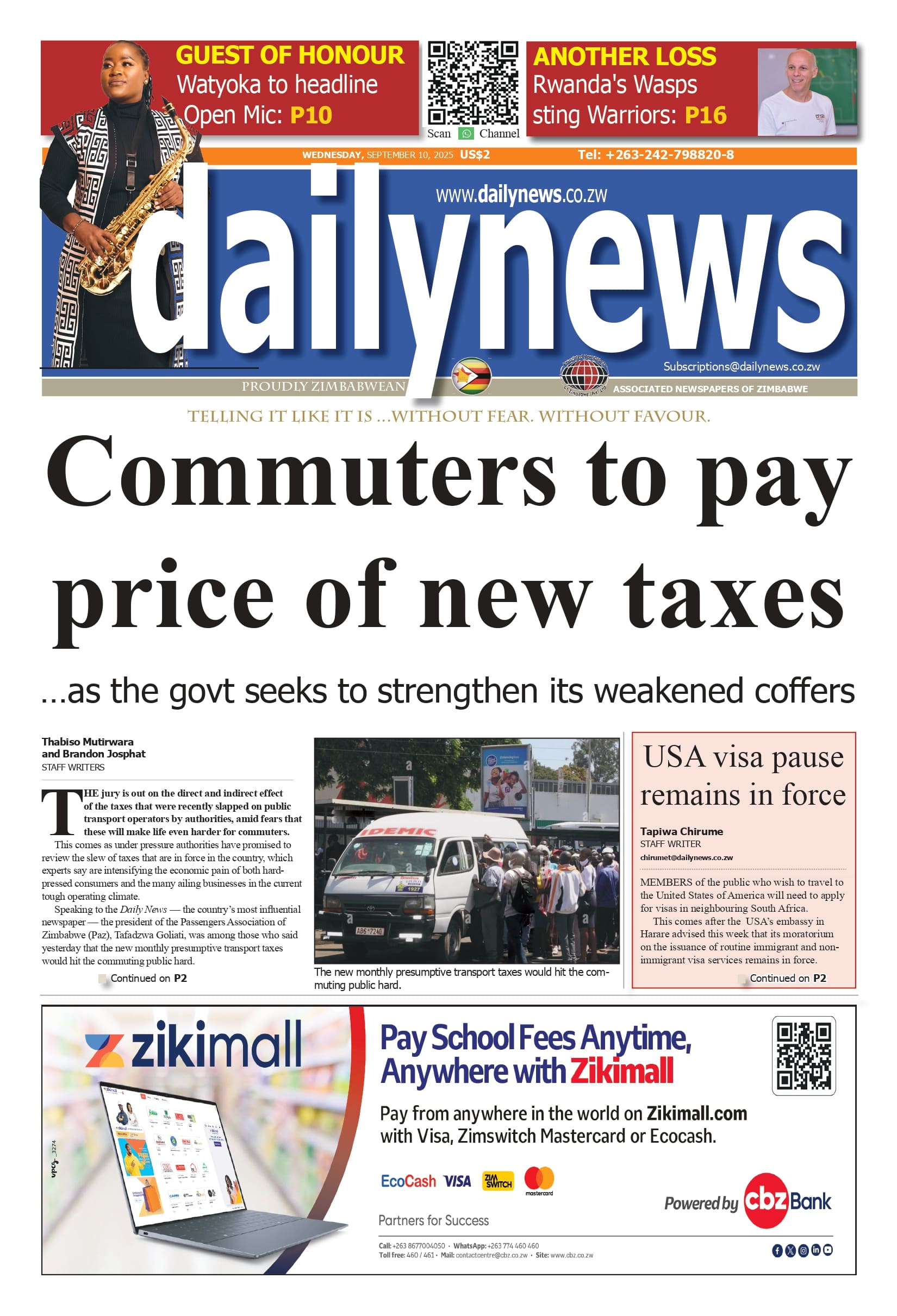 Wednesday 10 September 2025